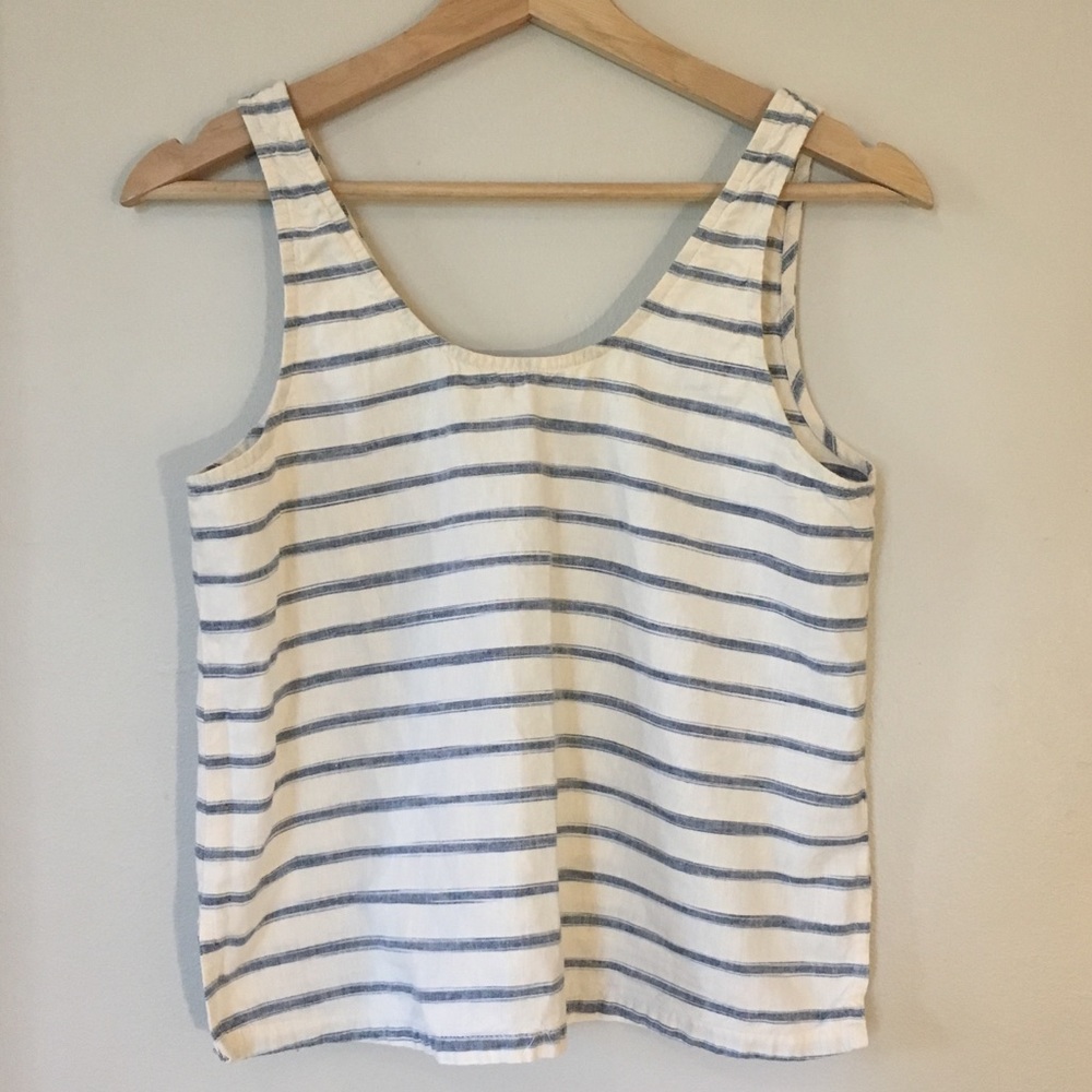 Madewell Striped Linen Tank